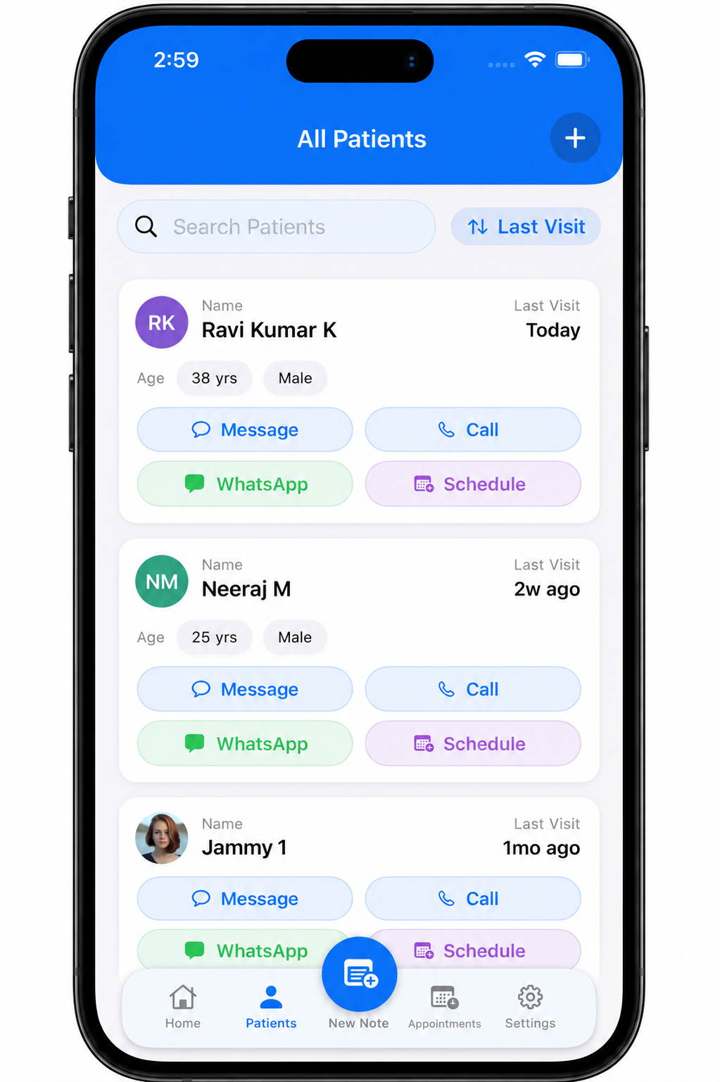 All patients screen in Dr. Notes