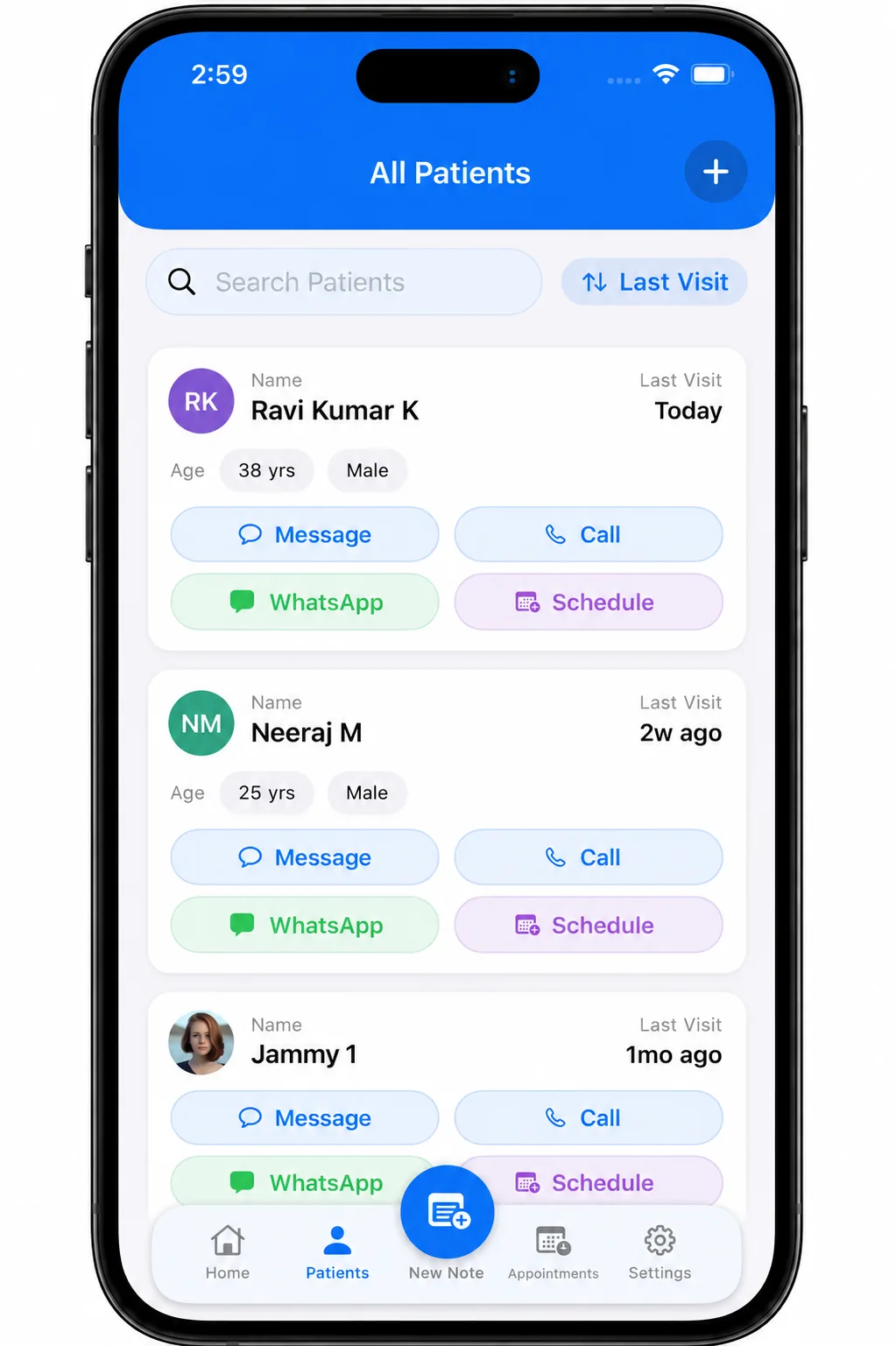 All patients screen in Dr. Notes