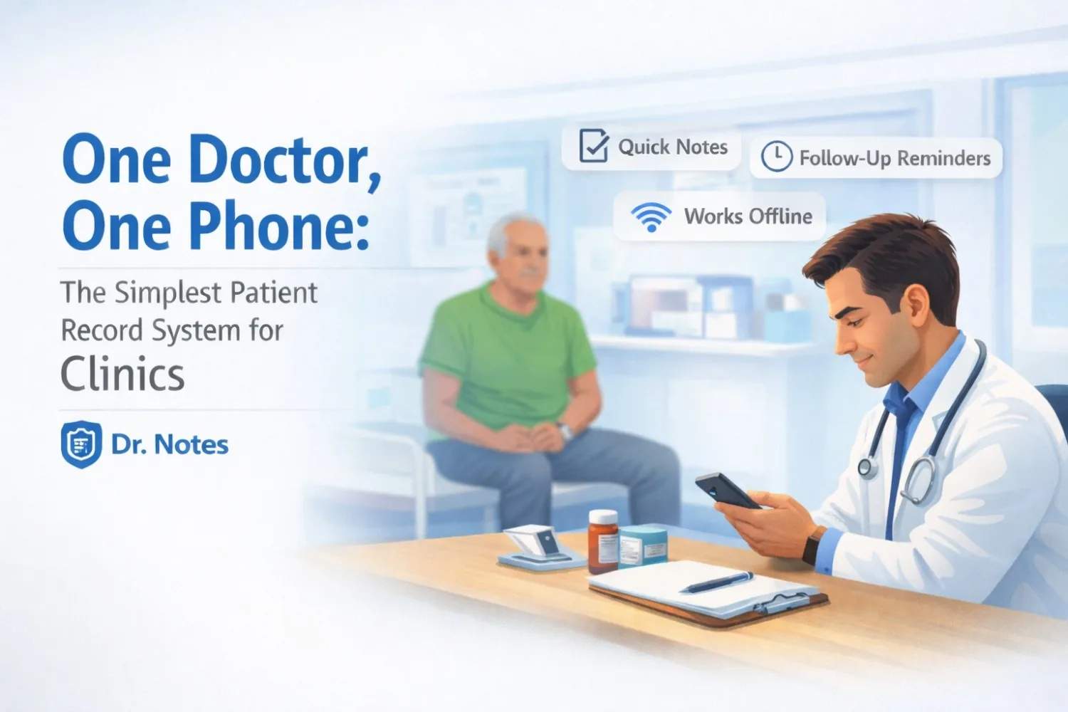 One Doctor, One Phone: The Simplest Patient Record System for Clinics - Dr. Notes
