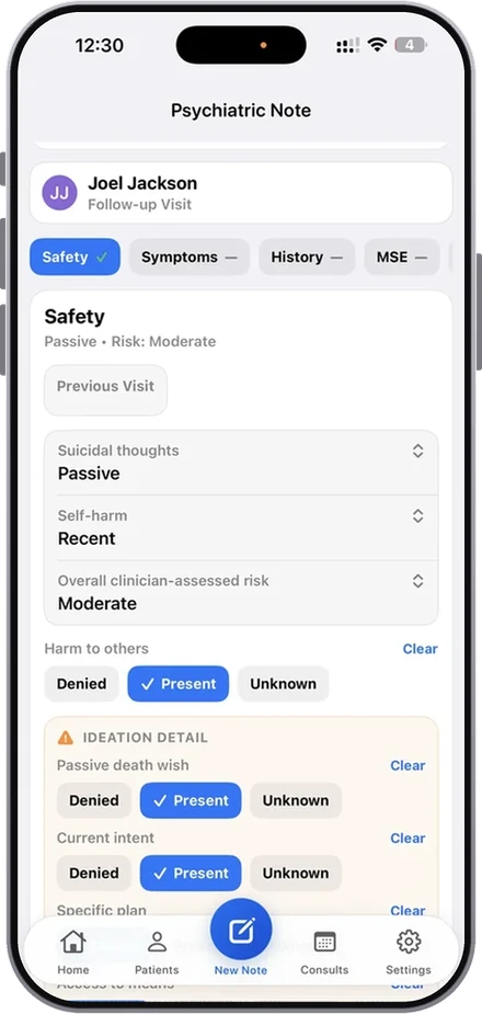 Safety and risk assessment section